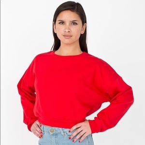 American Apparel California Fleece Crop Sweatshirt